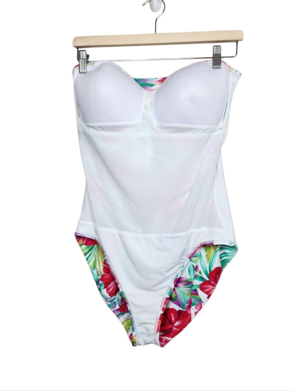 Tommy Bahama Island Cays Fiesta Bandeau One Piece Floral Swimsuit Womens Size 14 - Picture 8 of 16